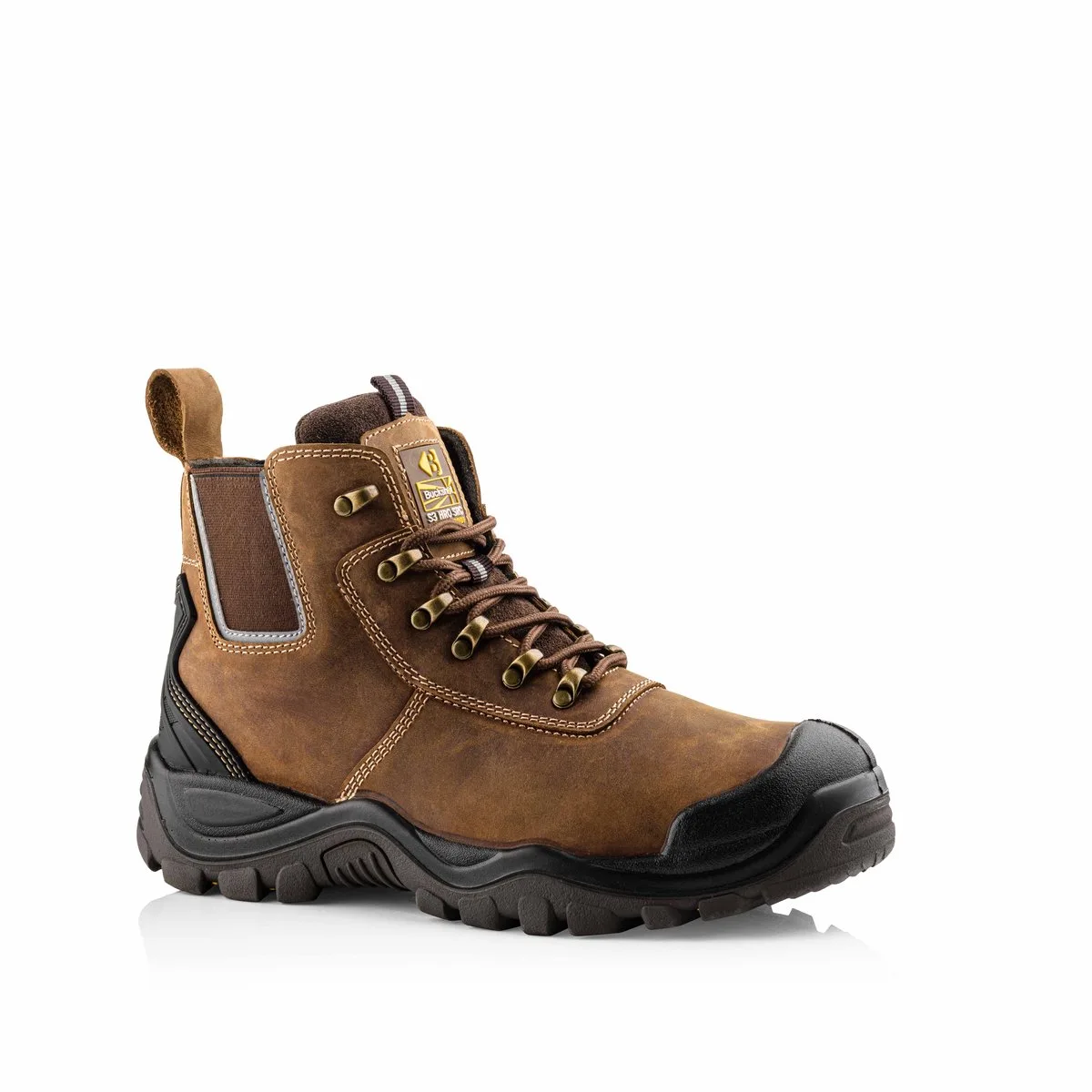 Buckler Boots Schoen BHYB2 HG S3 + KN - Bruin BHYB2BR de BuckBootz, Bruin BHYB2BR, 43 – image du produit