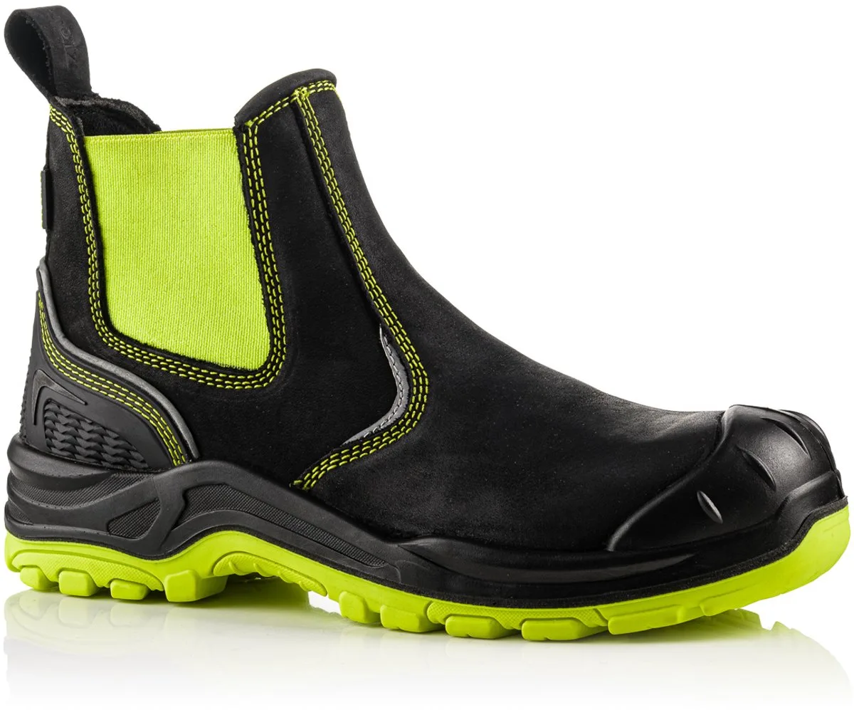 BVIZ3 YL BK Buckzviz Dealer Boot | Black HI Vis Yellow | Werkschoen von BuckBootz, Schwarz, Hi-Vis Yellow, 41 – Produktbild