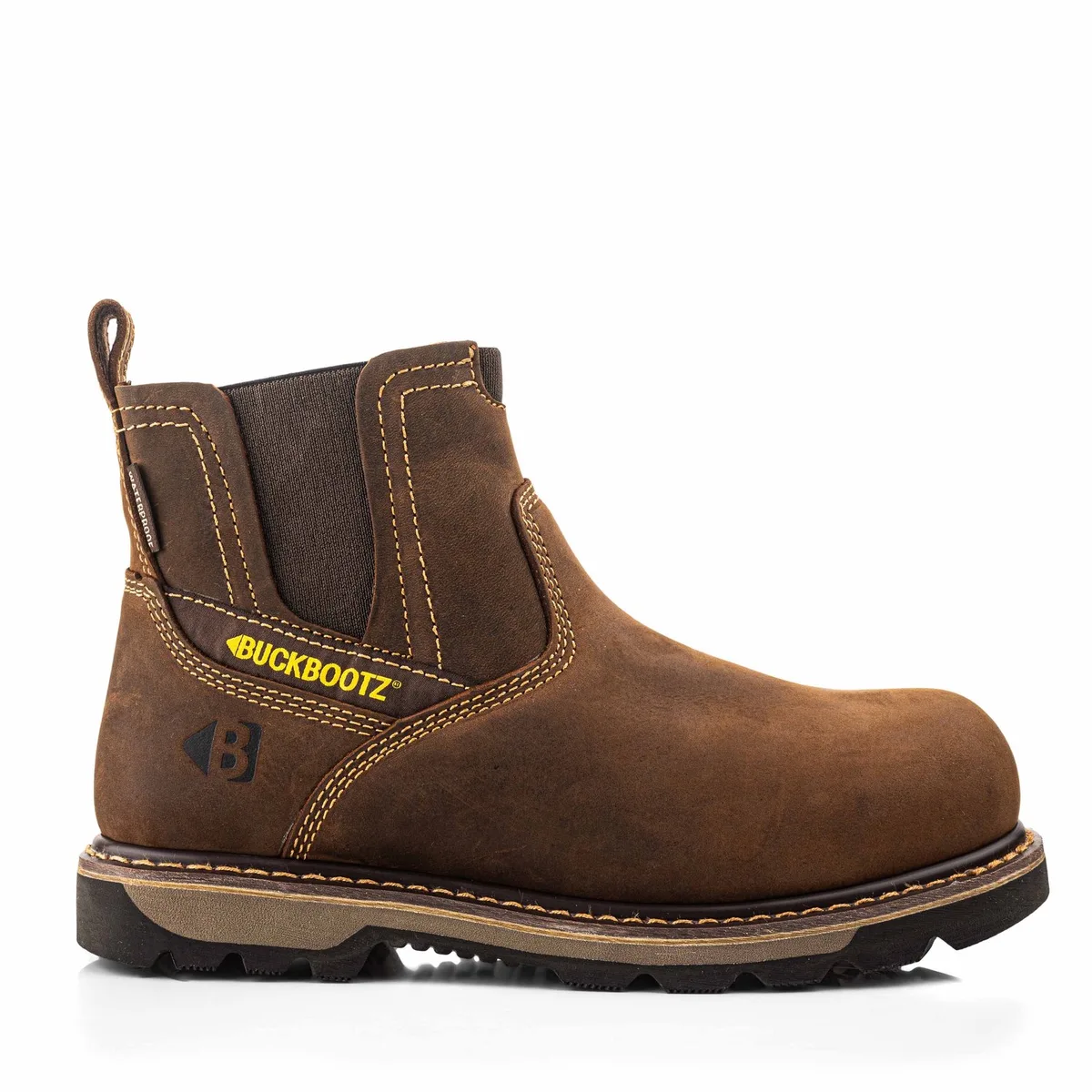Instapper B1180 S3 - Donkerbruin van BuckBootz, Donkerbruin, 41 – productafbeelding