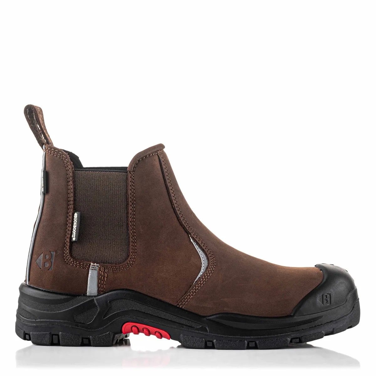 NKZ101 BRN Nubuckz Dealer Boot | Brown | Werkschoen fra BuckBootz, Brun, 44 – produktbillede