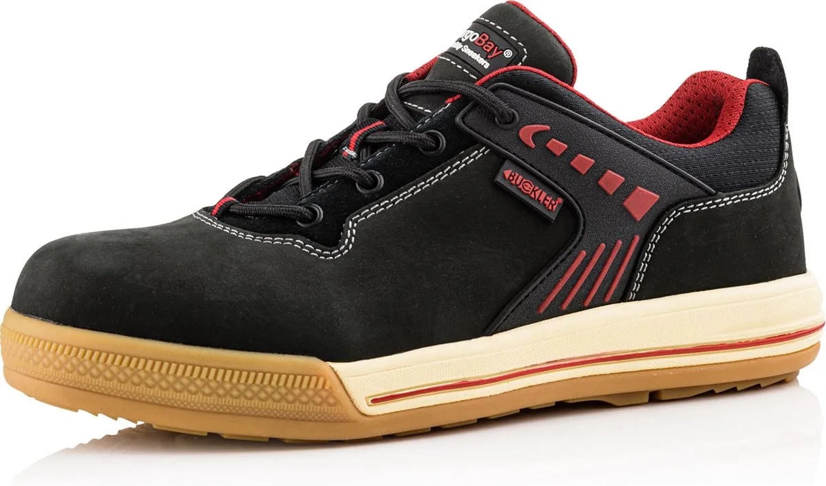 SAM BK Tradez Trainer | Black | Werkschoen van BuckBootz, Zwart, 46 – productafbeelding