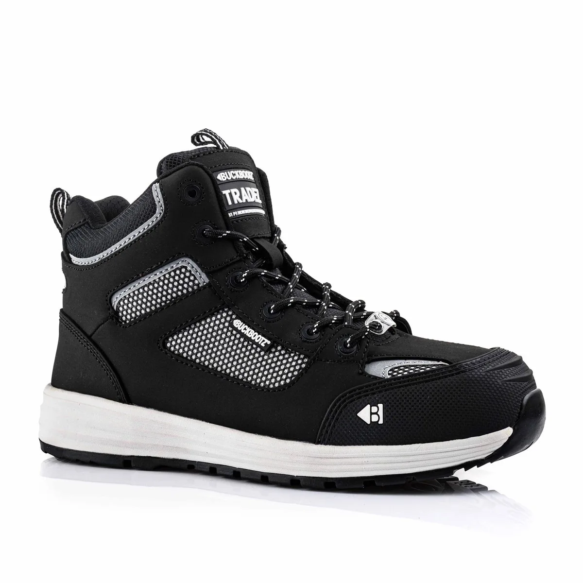 Tradez - BAZBK - S1 P van BuckBootz, Zwart, 42 – productafbeelding