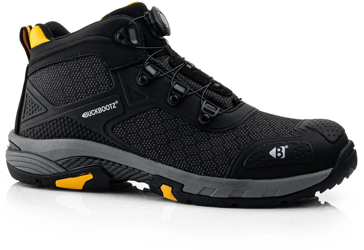 Tradez Wheelz Mid S1PS - Zwart von BuckBootz, Schwarz, 41 – Produktbild
