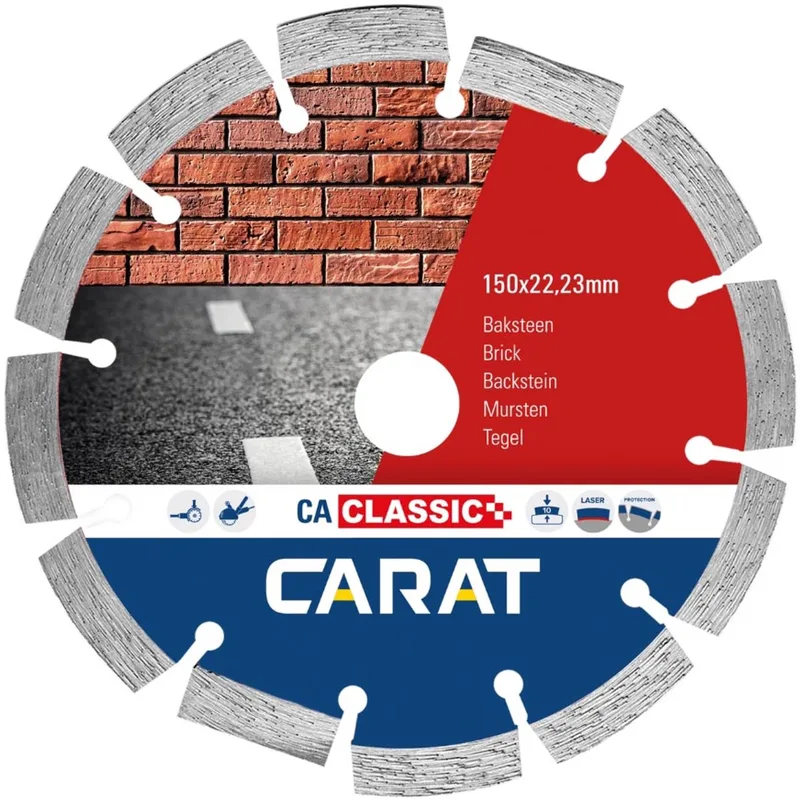 CAC1509000 Diamantzaagblad voor droogzagen - 150 x 22,23mm - Asfalt van Carat – productafbeelding
