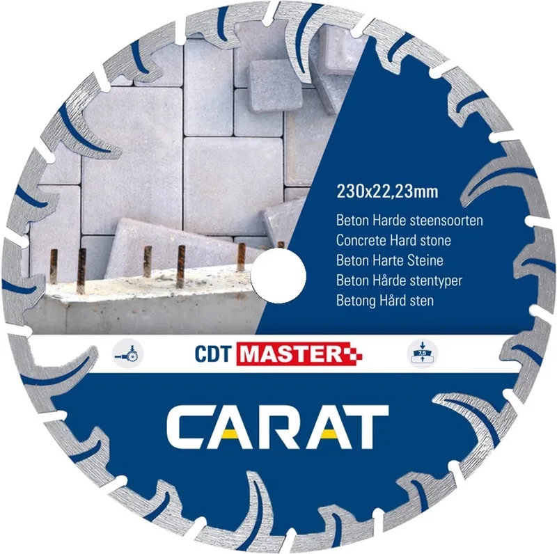 Carat 125x22,23mm MASTER Turbo diamantschijf beton/hard steen - CDT - CDTM125300 de Carat – image du produit