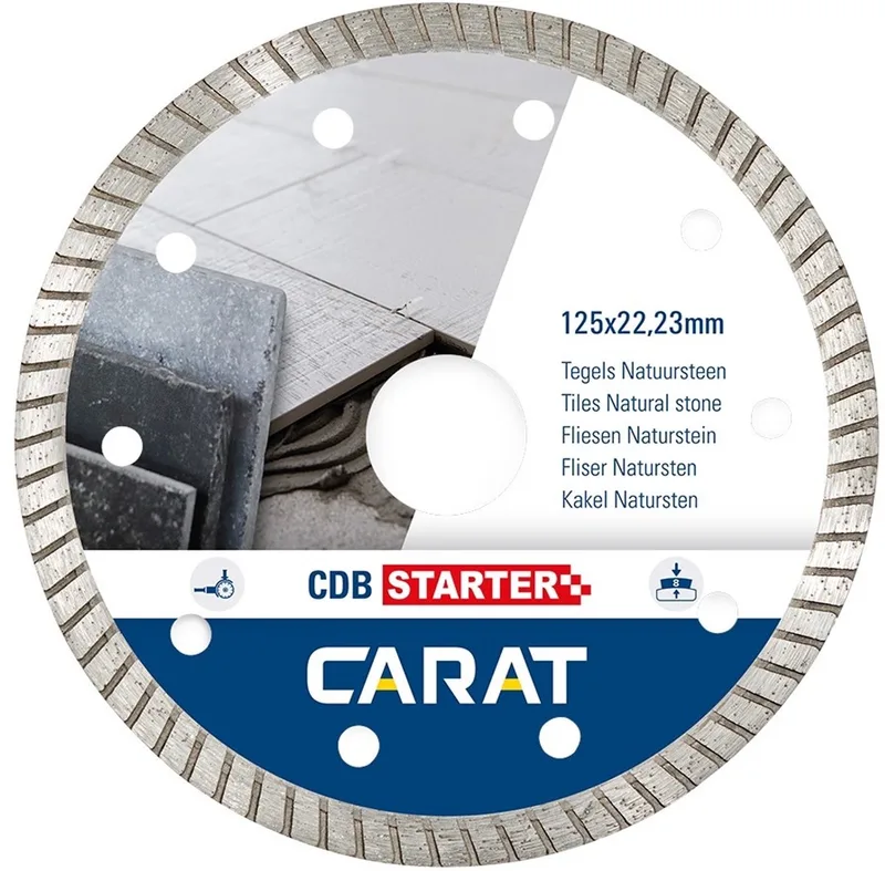 Carat 125x22,23mm STARTER Diamantschijf natuursteen/tegels - CDB - CDBS125300 de Carat – image du produit
