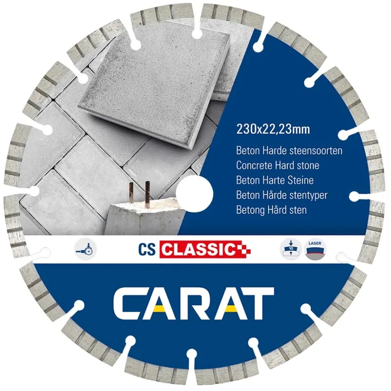 Carat 230x22,23mm CLASSIC Diamantschijf beton/hard steen - CS - CSC2303000 von Carat – Produktbild