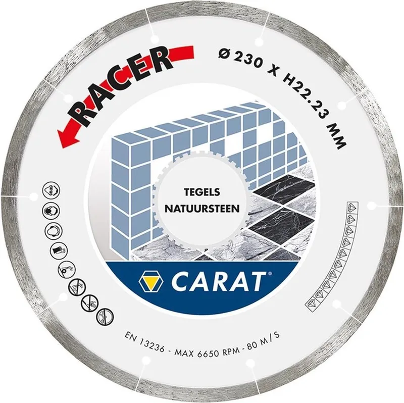Carat 230x22,23mm Diamantschijf natuursteen/tegels - CDB RACER - CDBM230300 von Carat – Produktbild