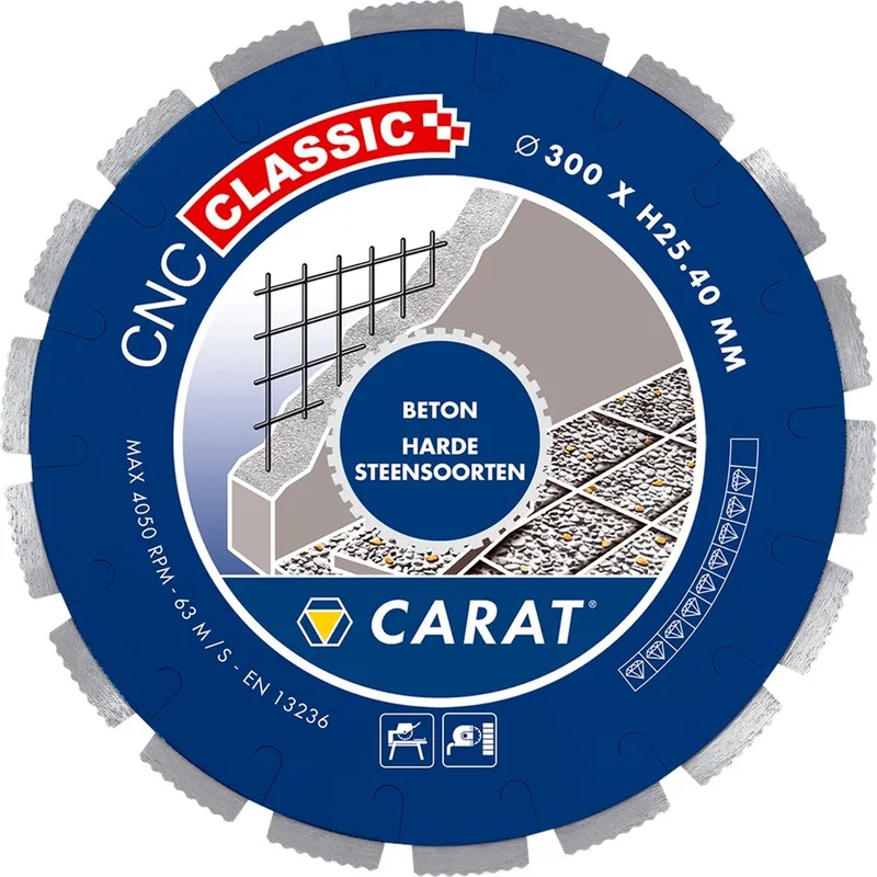 Carat 350x25,4mm CLASSIC Diamantzaagblad beton/hard steen - CNC - CNCC350400 von Carat – Produktbild