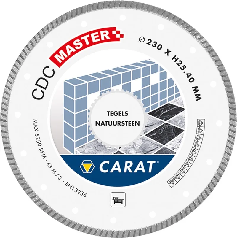 CDCM350400 Diamantzaagblad voor natzagen - 350 x 25,4mm - Tegels von Carat – Produktbild