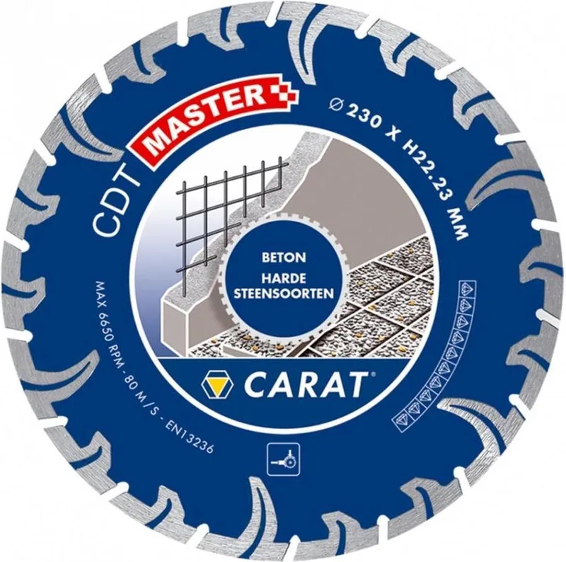 CDT MASTER Turbo diamantschijf beton/hard steen 230x22,23mm - CDTM230300 från Carat – produktbild