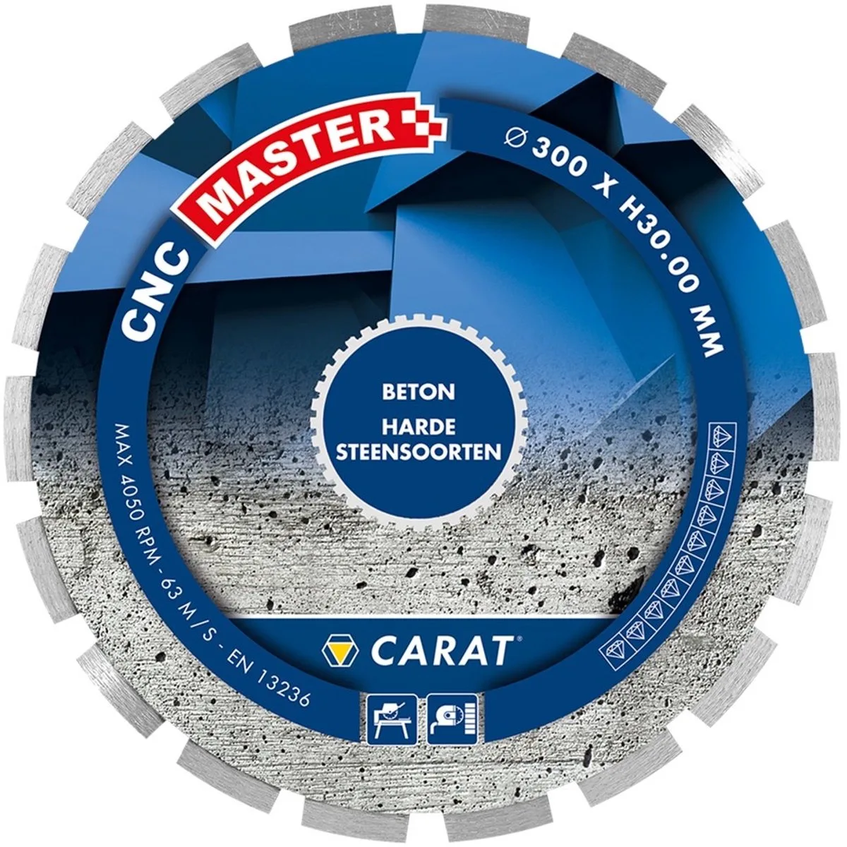 CNCM500400 Diamantzaagblad - 500 x 25,4mm - Beton van Carat – productafbeelding