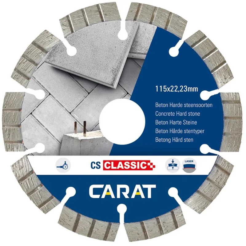CS CLASSIC Diamantschijf beton/hard steen 115x22,23mm - CSC1153000 by Carat – product image