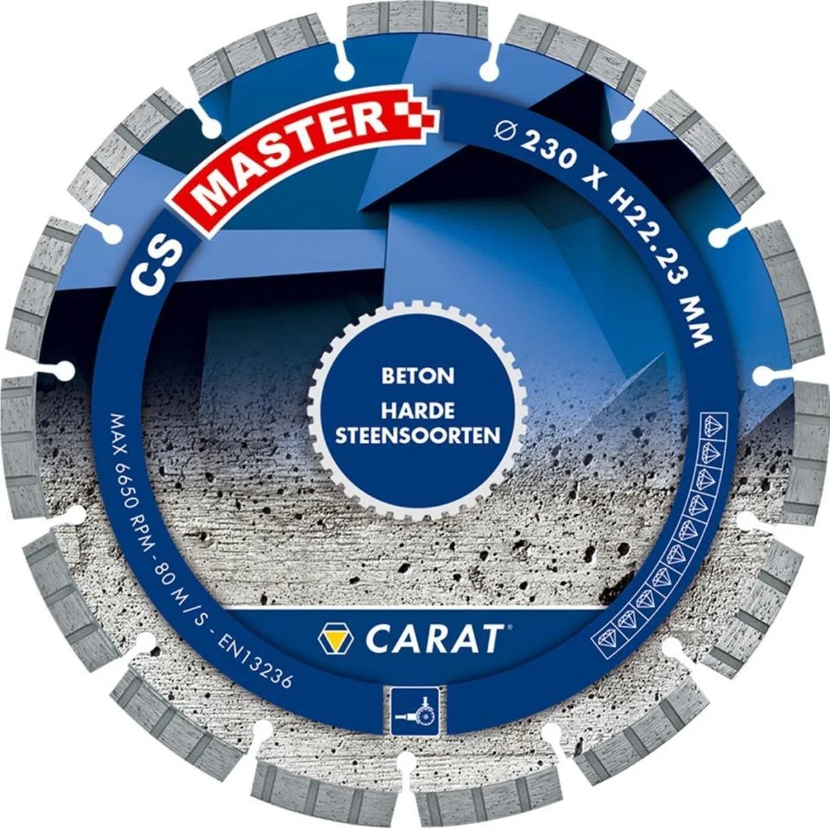 CSM1403000 Diamantzaagblad voor droogzagen - 140 x 22,2mm - Beton de Carat – image du produit