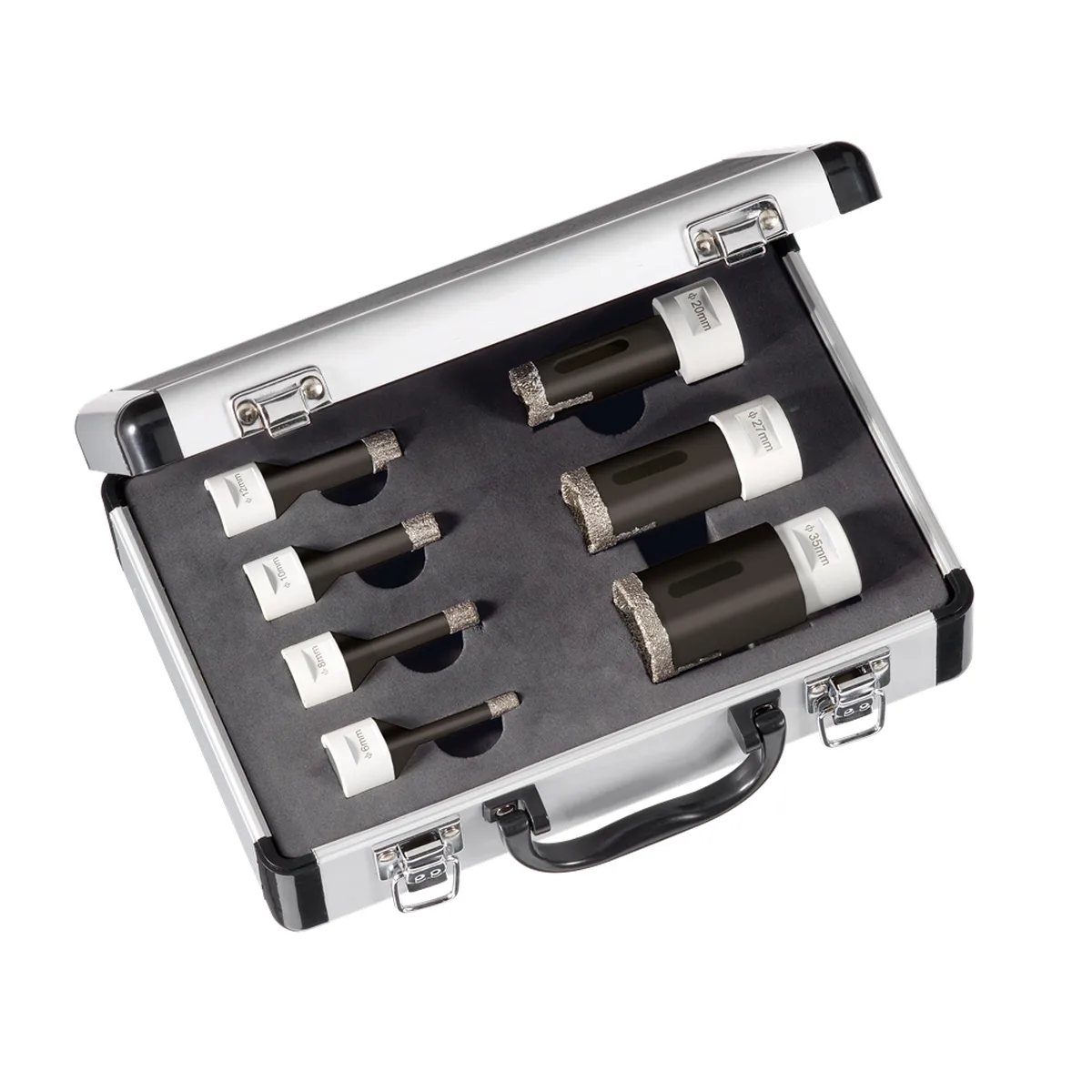 Diamantboren EHS Set Ø 6-8-10-12-20-27-35 mm - EHSCSETN06 fra Carat – produktbillede