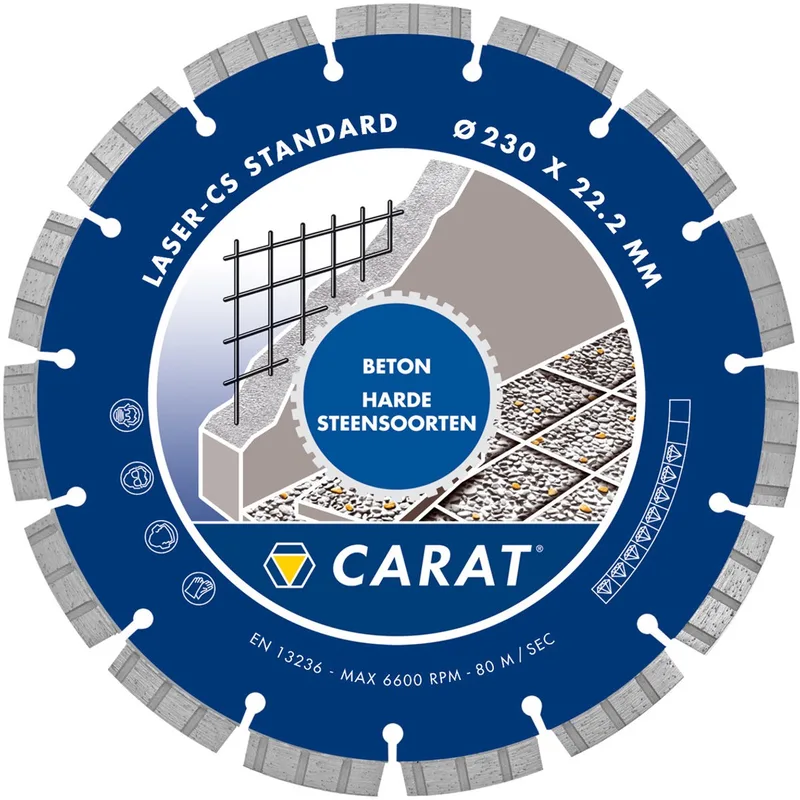 Diamantzaagblad - Beton 125 mm de Carat – image du produit