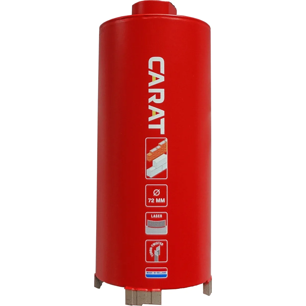 Droogboor Dustec Ø 92 mm, lengte 150 mm, M16, 4 segmenten - HTM0921504 de Carat – image du produit