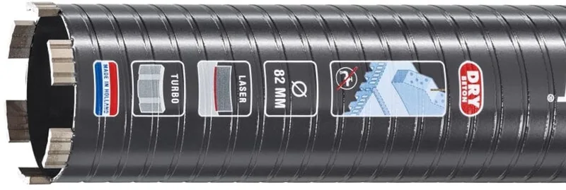 LASER DIAMANTBOOR Ø62x300x5/4 UNCDRY BETON BLACK fra Carat – produktbillede