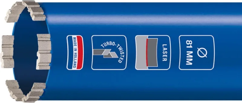 Ø61 x 400mm M30 MASTER Laser diamantboor - BETON - EM06140050 van Carat – productafbeelding