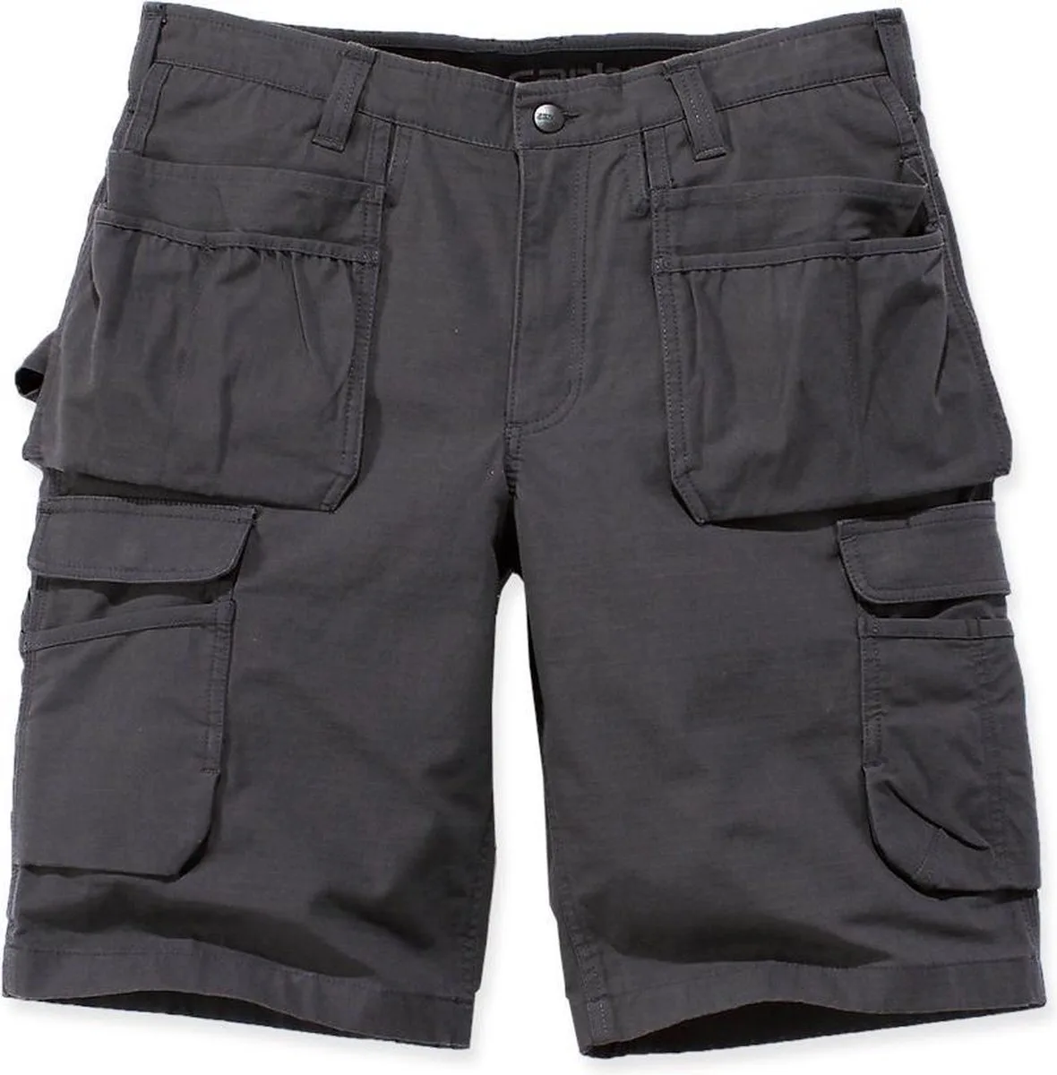 Carhartt 104201 Steel Multipocket Shorts - Relaxed Fit - Shadow - W34 van Carhartt, Grijs – productafbeelding
