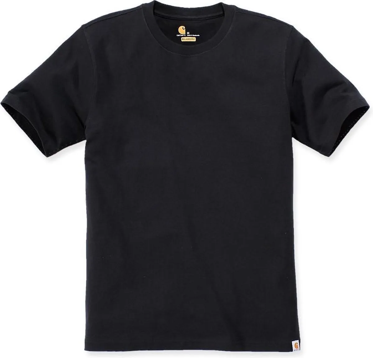 Carhartt 104264 Workwear Solid T-Shirt - Relaxed Fit - Black van Carhartt, Zwart, S – productafbeelding