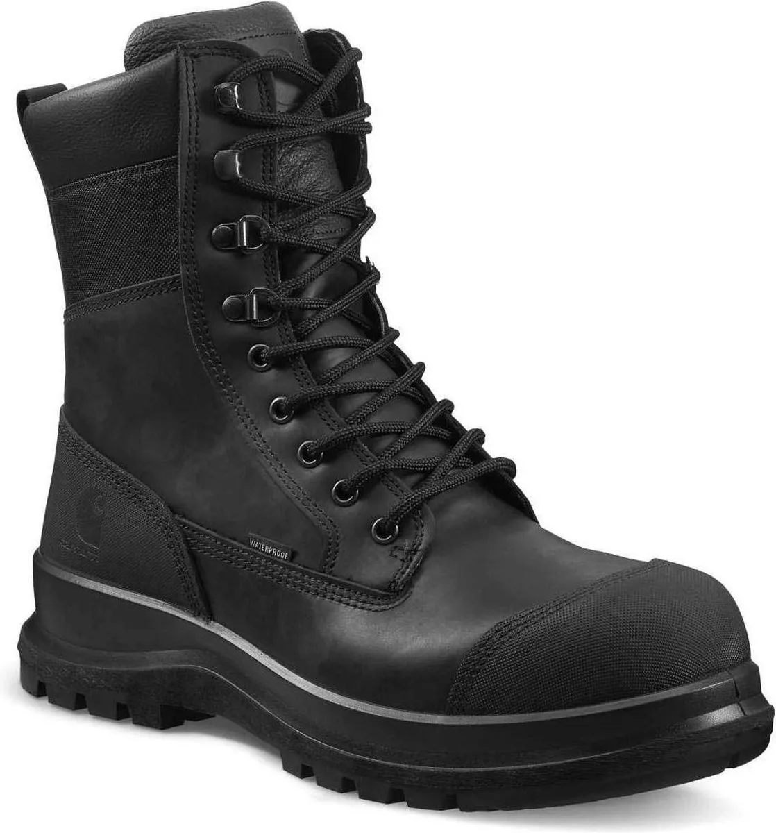 F702905 Men’s Detroit Rugged Flex® Waterproof Insulated S3 High Safety Work Boot - Black-Black-41 von Carhartt, Schwarz – Produktbild