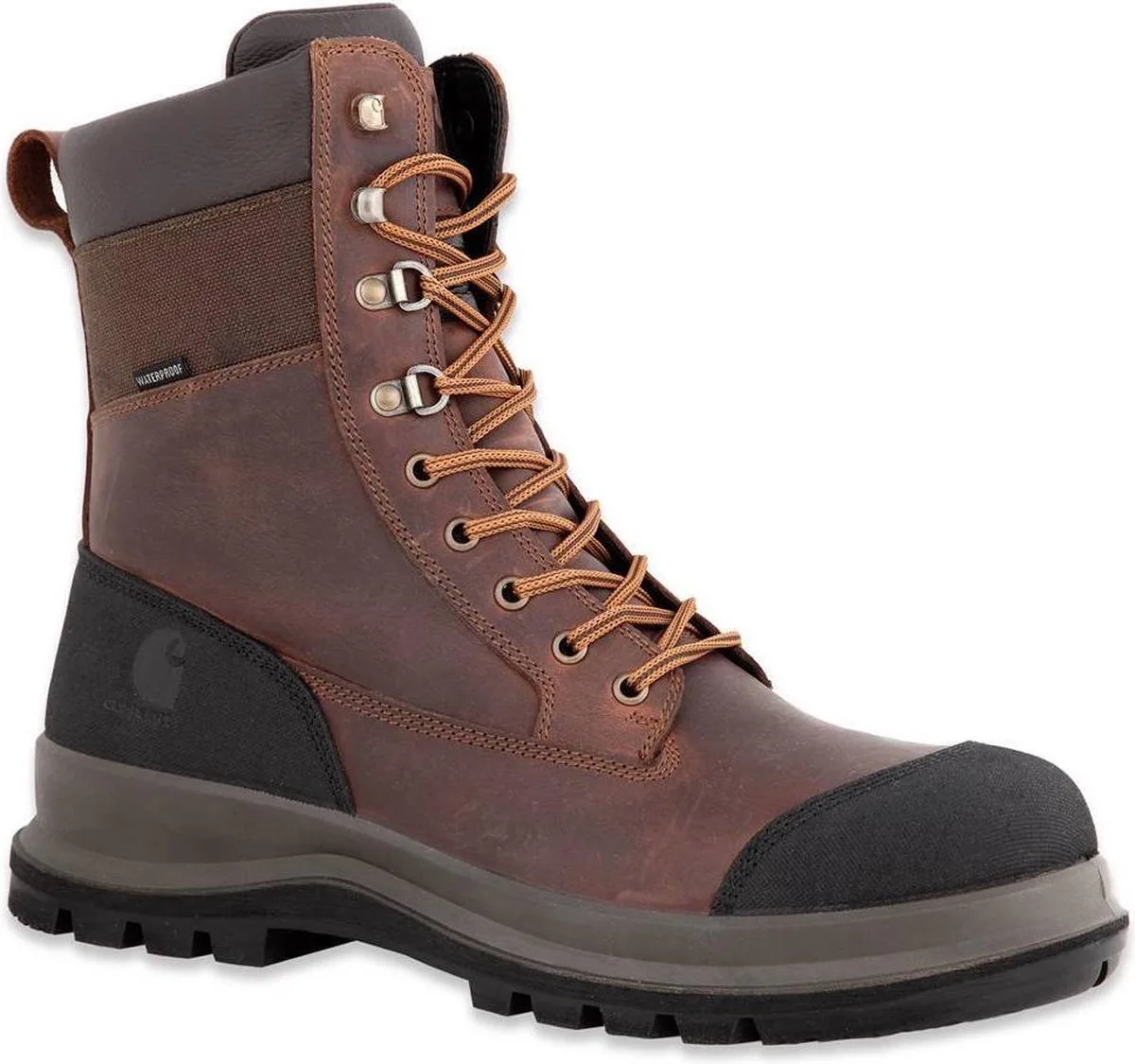 F702905 Men’s Detroit Rugged Flex® Waterproof Insulated S3 High Safety Work Boot - Dark Brown-Dark brown-41 de Carhartt, Dark Brown – image du produit