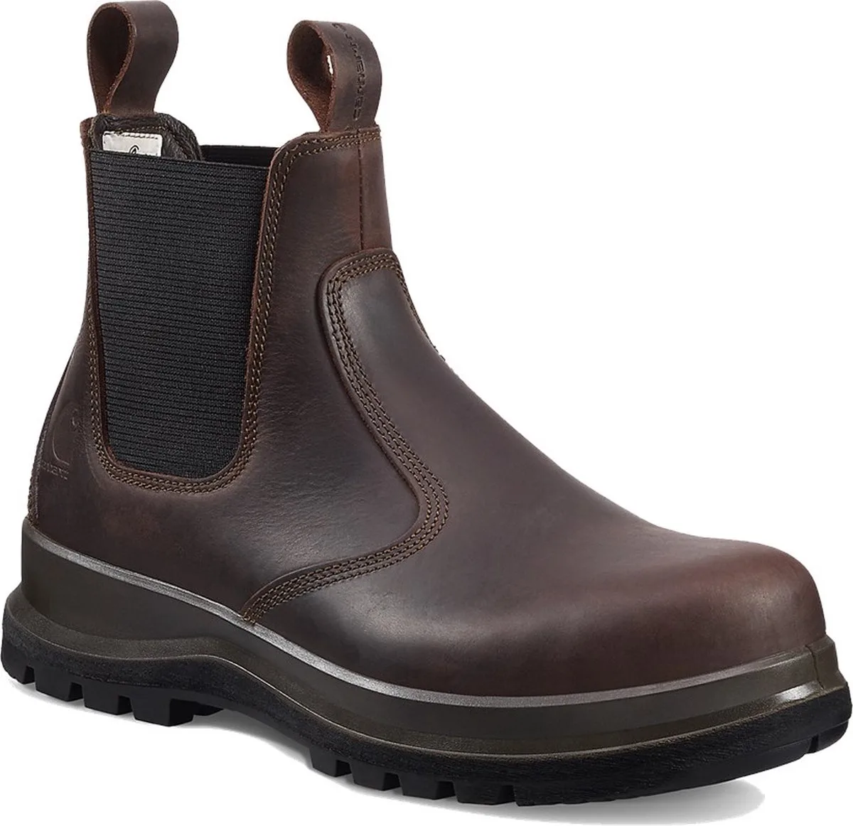 F702919 Carter Rugged Flex Chelsea Safety Boot - S3 - Dark Brown van Carhartt, Dark Brown, 42 – productafbeelding