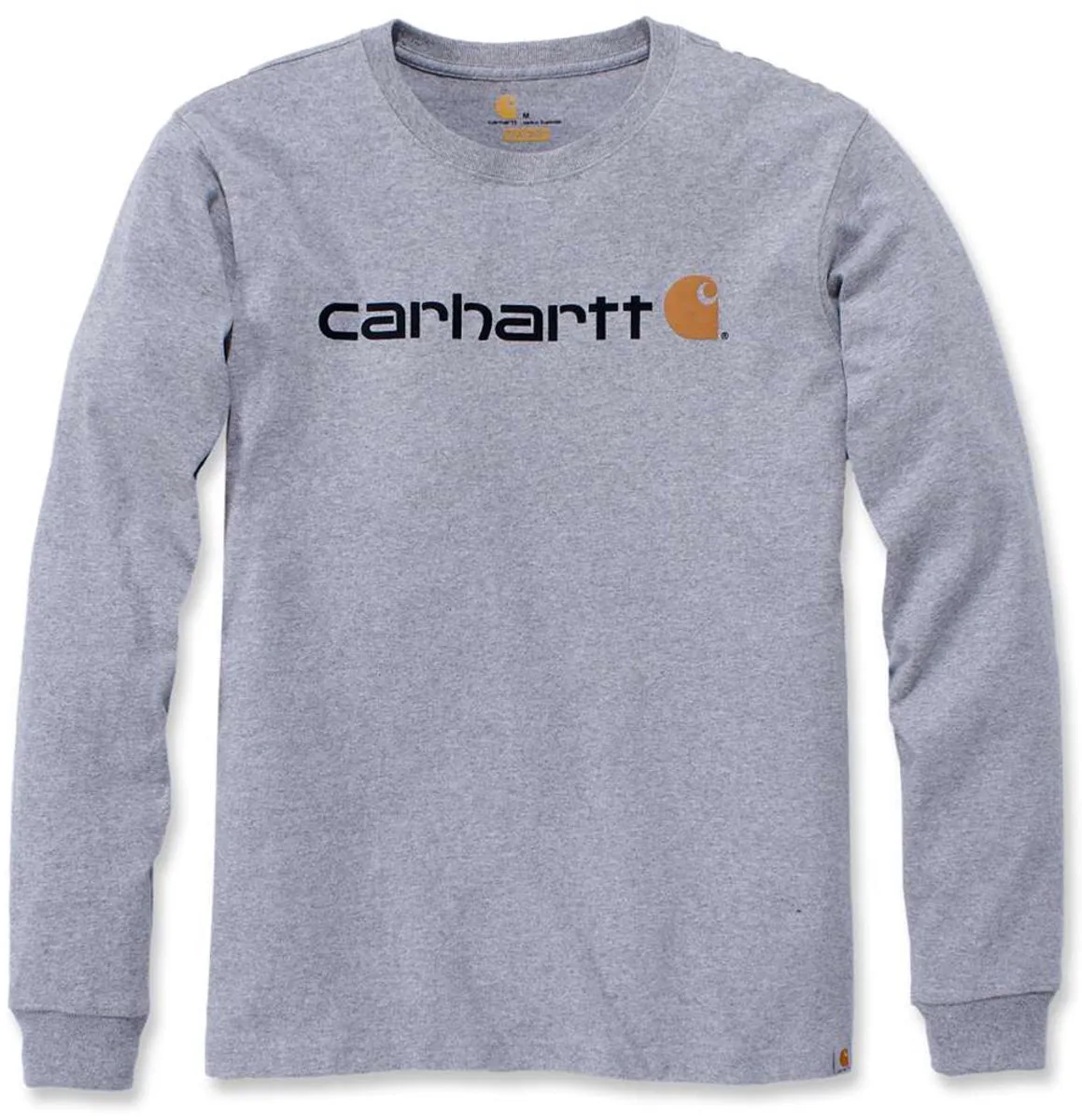 Heren-T-shirt Core Logo T-shirt met lange mouwen von Carhartt, Heather Grey – Produktbild