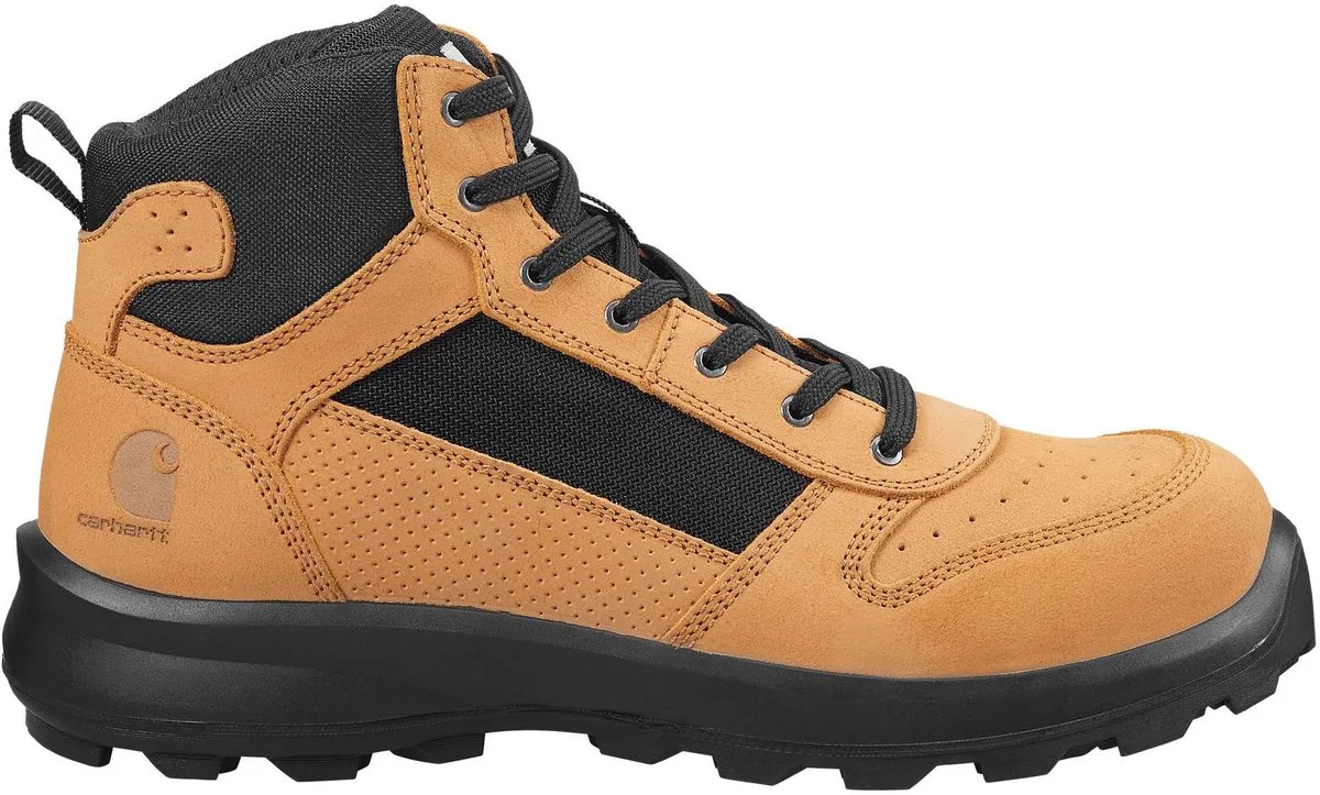Heren veiligheidsitschoenen Michigan Sneaker Mid Wheat från Carhartt, Gul – produktbild