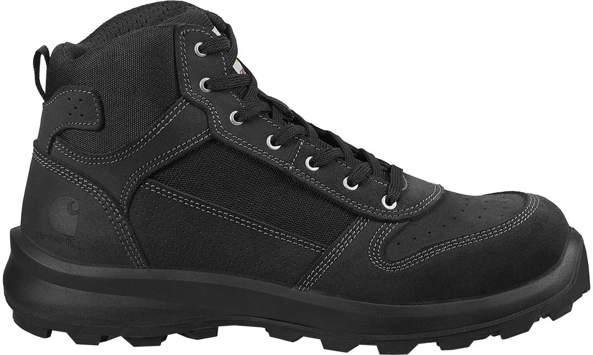 Heren veiligheidsitschoenen Michigan Sneaker Mid van Carhartt, Zwart – productafbeelding