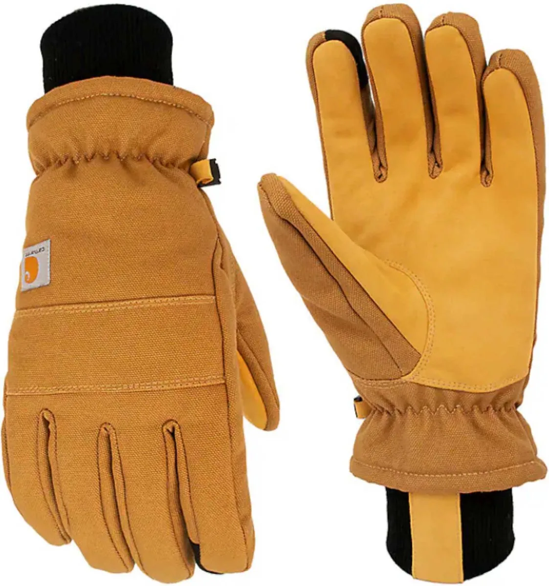 Insulated Duck Handschoenen by Carhartt, Brown, M – product image