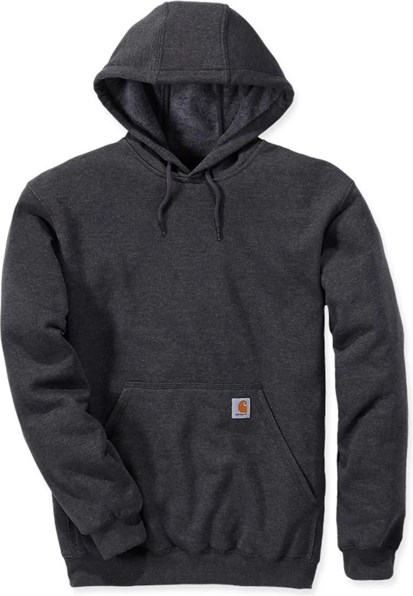 K121 Midweight Hooded Sweatshirt - Original Fit - Carbon Heather van Carhartt, Carbon Heather, XXL – productafbeelding
