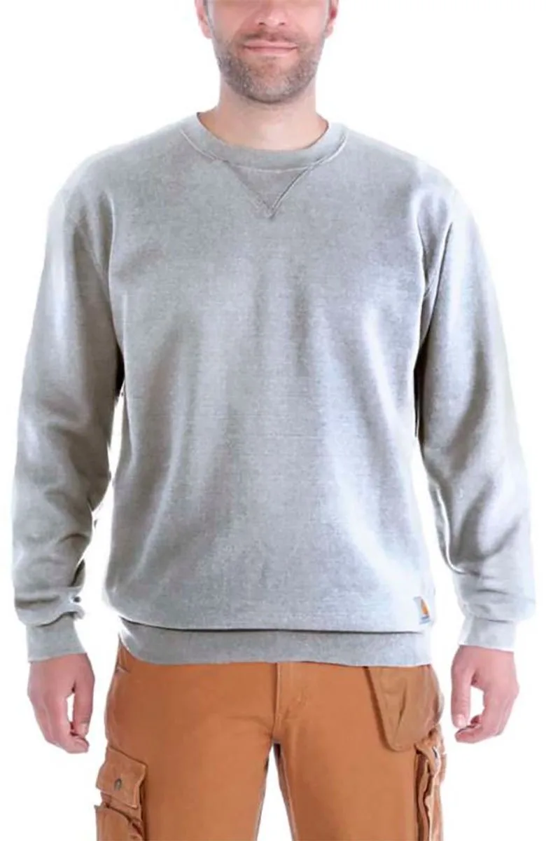 K124 Loose Fit Midweight Crewneck Sweatshirt | Gemêleerd grijs de Carhartt, Gemêleerd grijs, XS – image du produit