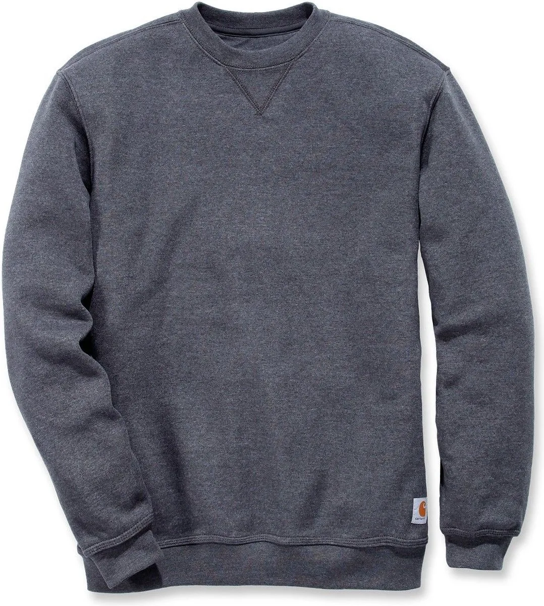 K124 Midweight Crewneck Sweatshirt - Original Fit - M (valt als maat L) de Carhartt, Carbon Heather – image du produit