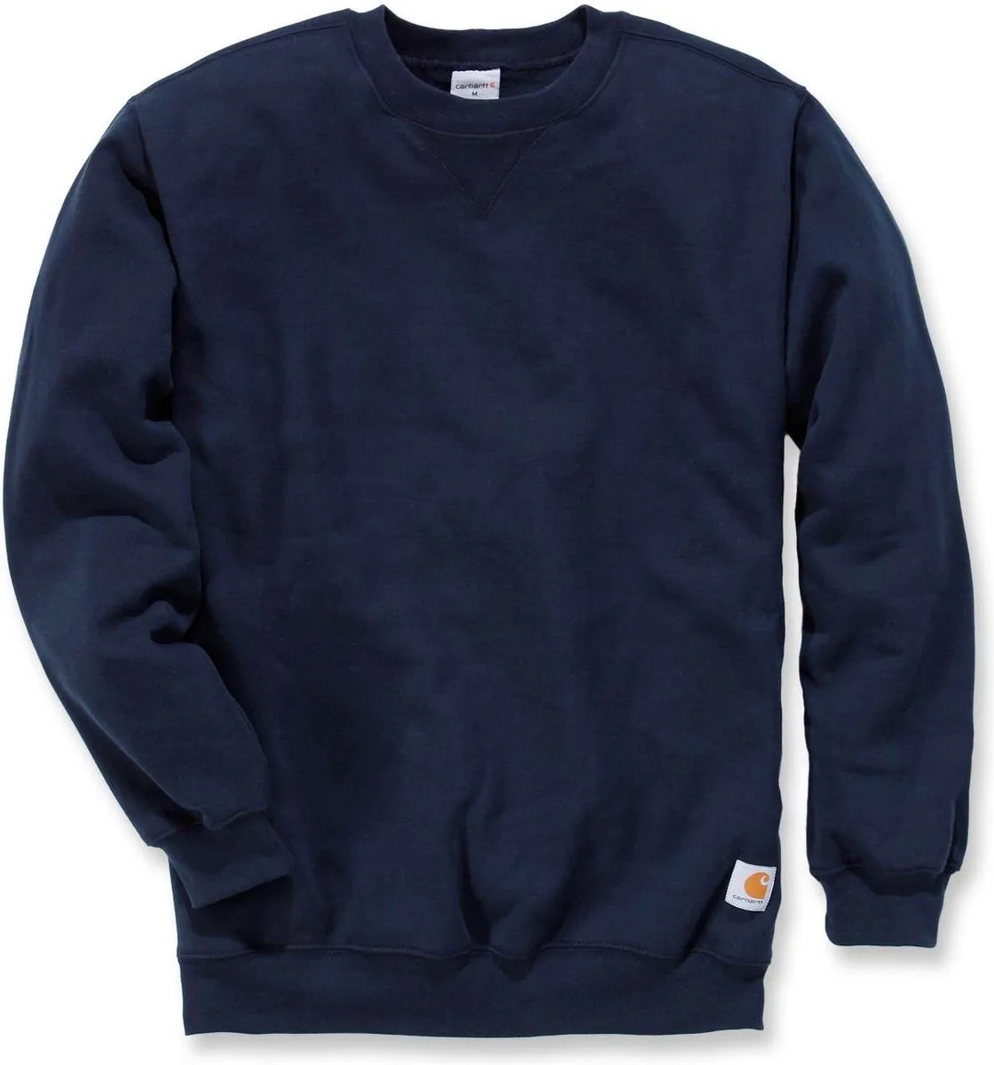 K124 Midweight Crewneck Sweatshirt - Original Fit - S (valt als maat M) de Carhartt, Bleu foncé – image du produit