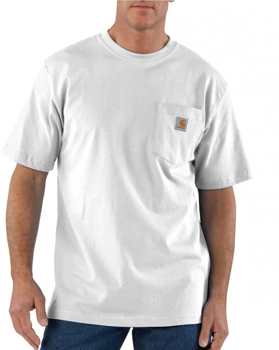 K87 Pocket Short Sleeve T-Shirt Heren von Carhartt, Weiß – Produktbild