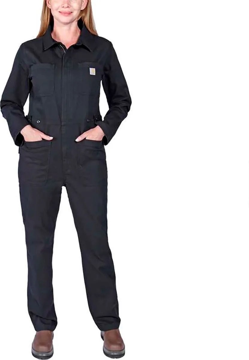 Relaxed Fit Canvas Coverall Overall Blauw S Vrouw de Carhartt, Noir – image du produit