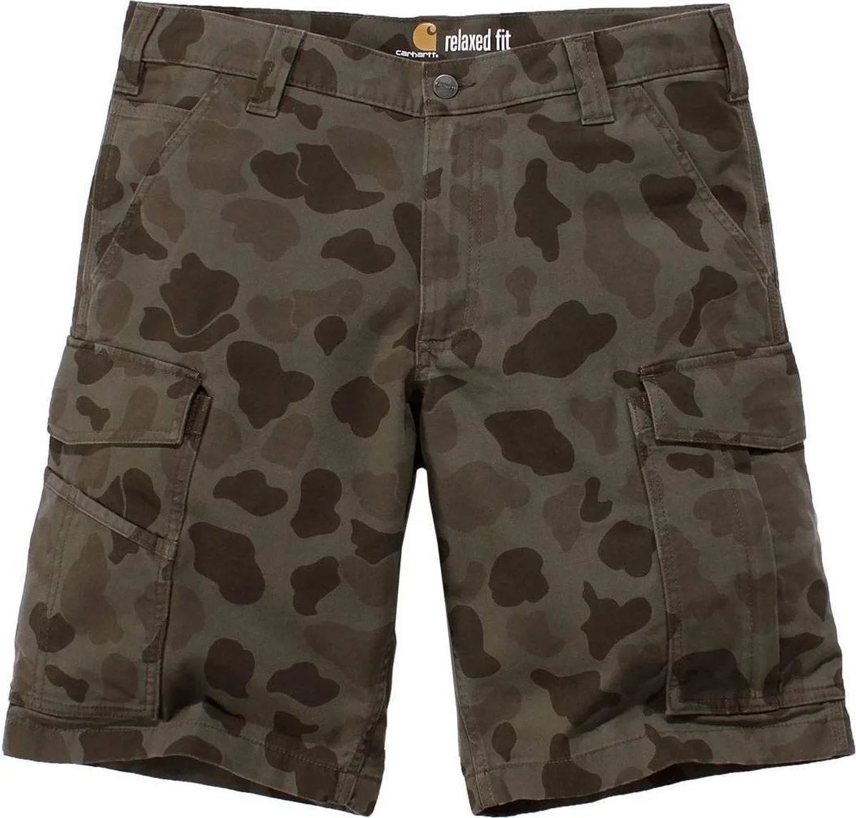 Rigby Rugged Cargo Short-Tarmac Duck/Camo-31 fra Carhartt, Grøn, Flerfarvet – produktbillede