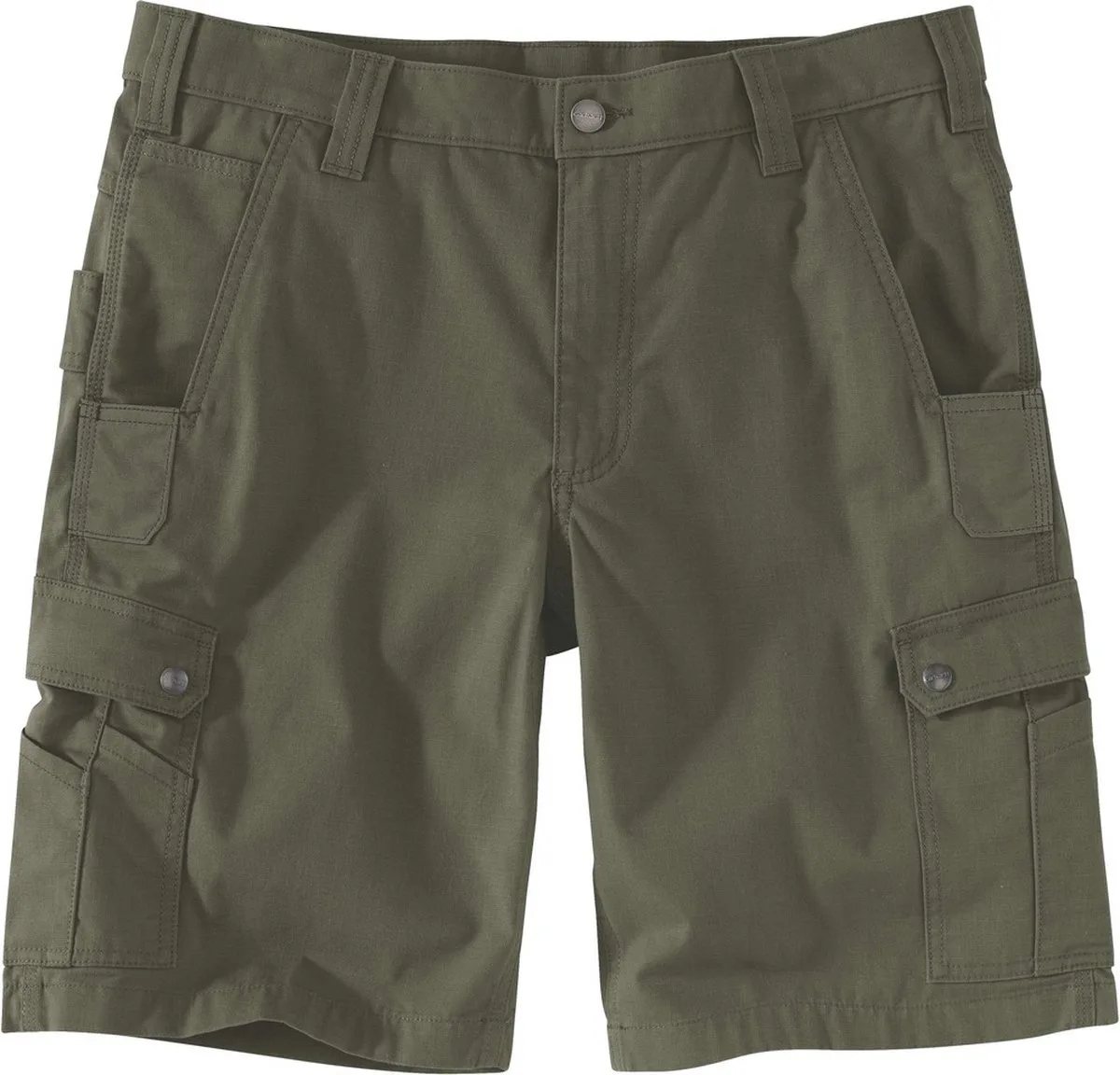 Ripstop Relaxed Fit Cargo Short – Basil – W36 – Stevige Werkshort met Meerdere Zakken by Carhartt, Green – product image