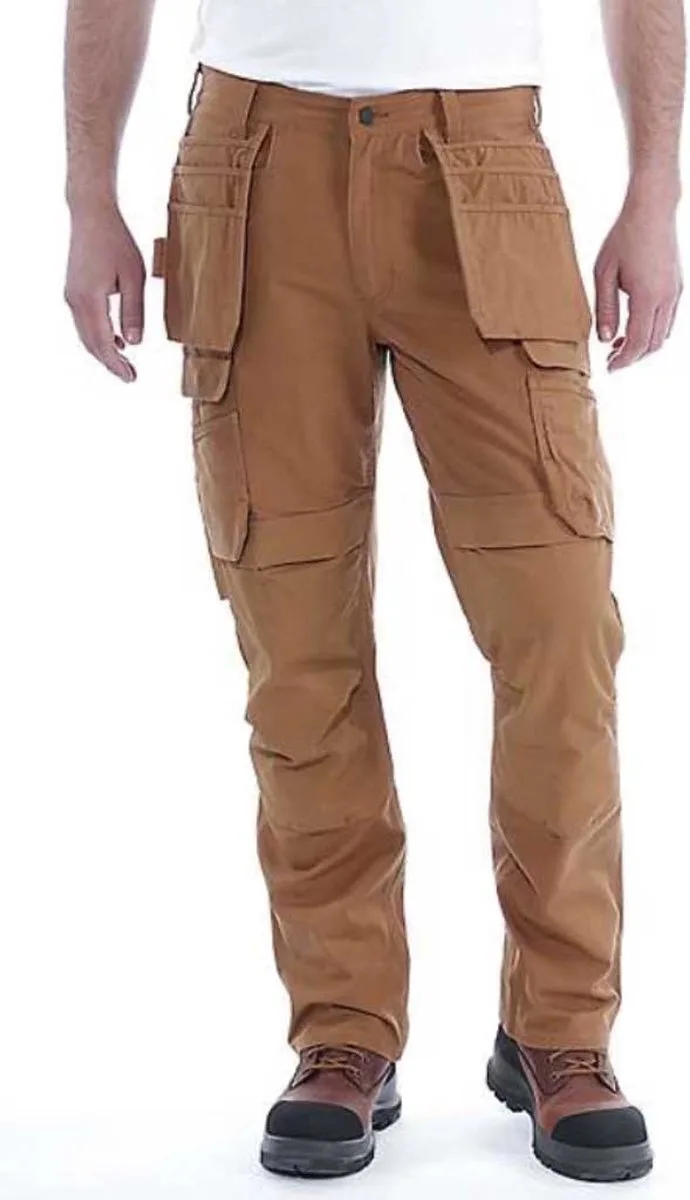 Steel Rugged Flex Double Front Cargo Werkbroek Heren de Carhartt, Marron – image du produit