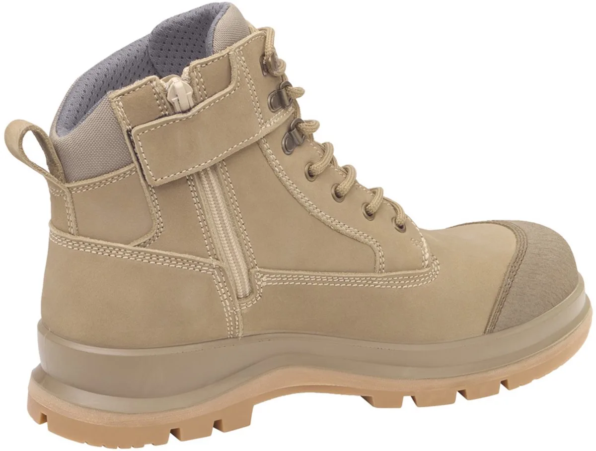 Werkschoenen Carhartt Detroit Khaky met rits S3 SRC HRO van Carhartt, Bruin – productafbeelding