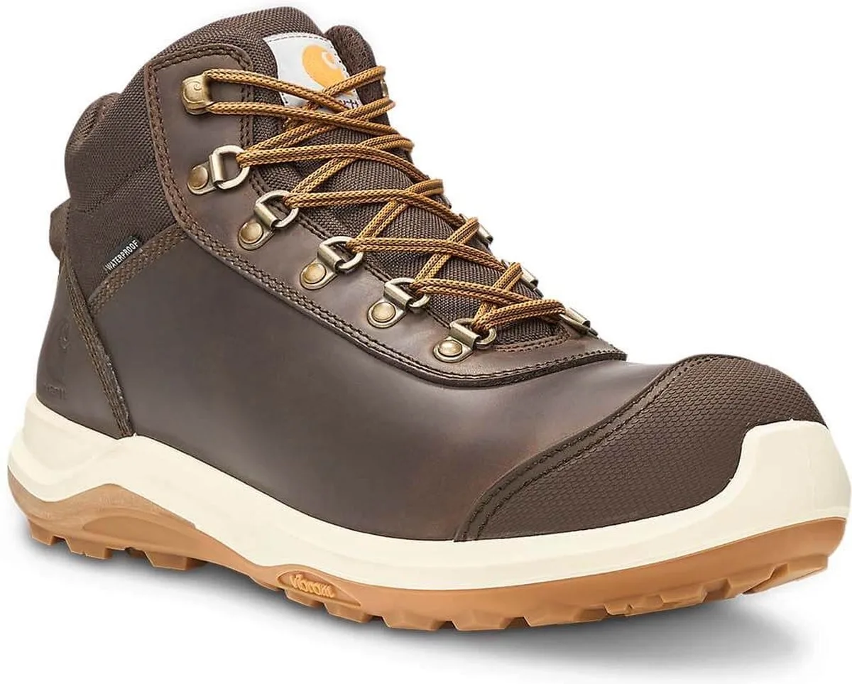 Wylie S3 Waterproof Sneaker Werkschoenen Heren van Carhartt, Dark Brown – productafbeelding