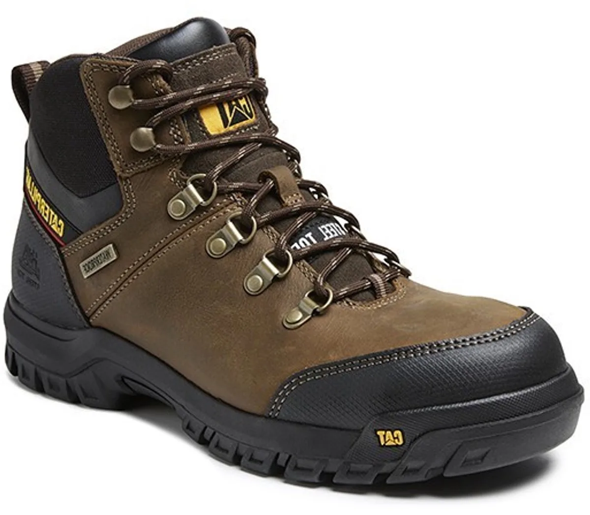 Framework S3 Hoog Werkschoenen Heren fra CAT Footwear, Brun – produktbillede