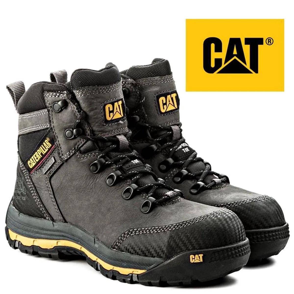 Munising P720161 Hoge Veiligheidsschoenen S3 Heren van CAT Footwear, Grijs – productafbeelding