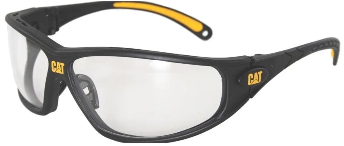 TREAD100CATERPILLAR Veiligheidsbril DIN EN 166-1 van CAT Footwear, Zwart – productafbeelding