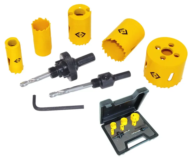 C.K 424045 Lochsägen-Set 9teilig 16 mm, 20 mm, 25 mm, 32 mm, 38 mm, 51 mm 1 Set fra C.K – produktbillede
