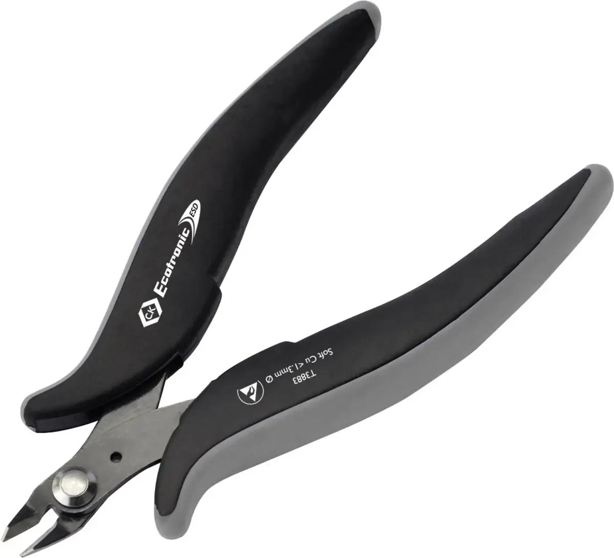 Ecotronic T3883 ESD Tång för kretskort utan facett 132 mm fra C.K – produktbillede