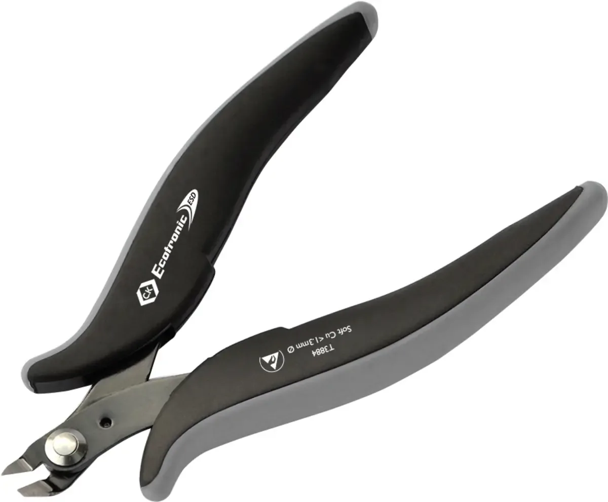 Ecotronic T3884 ESD Tång för kretskort utan facett 132 mm fra C.K – produktbillede