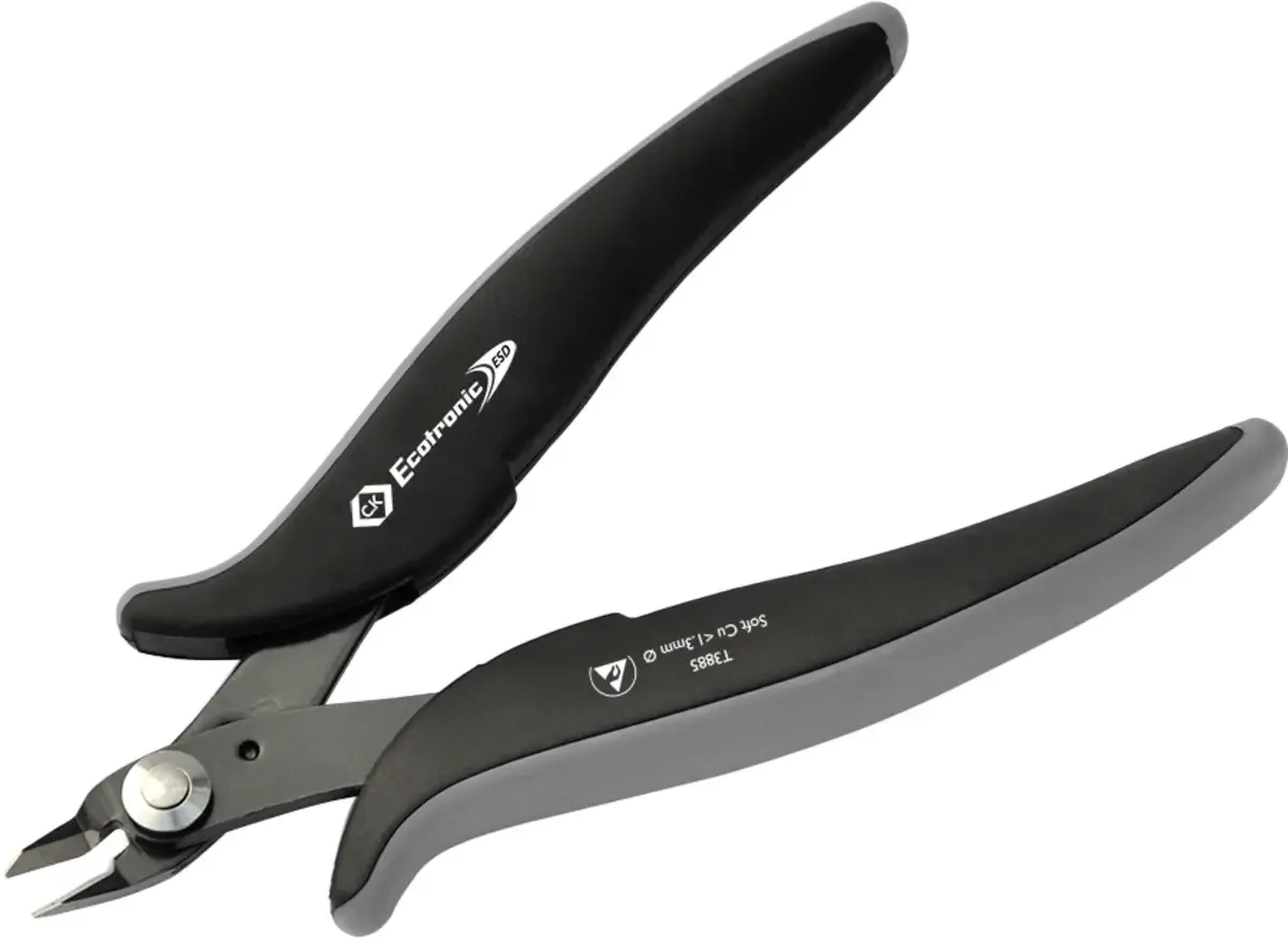 Ecotronic T3885 ESD Tång för kretskort utan facett 139 mm fra C.K – produktbillede